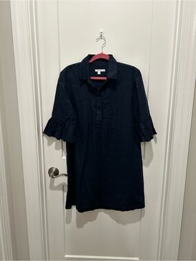Chico's Navy Linen Dress size 2